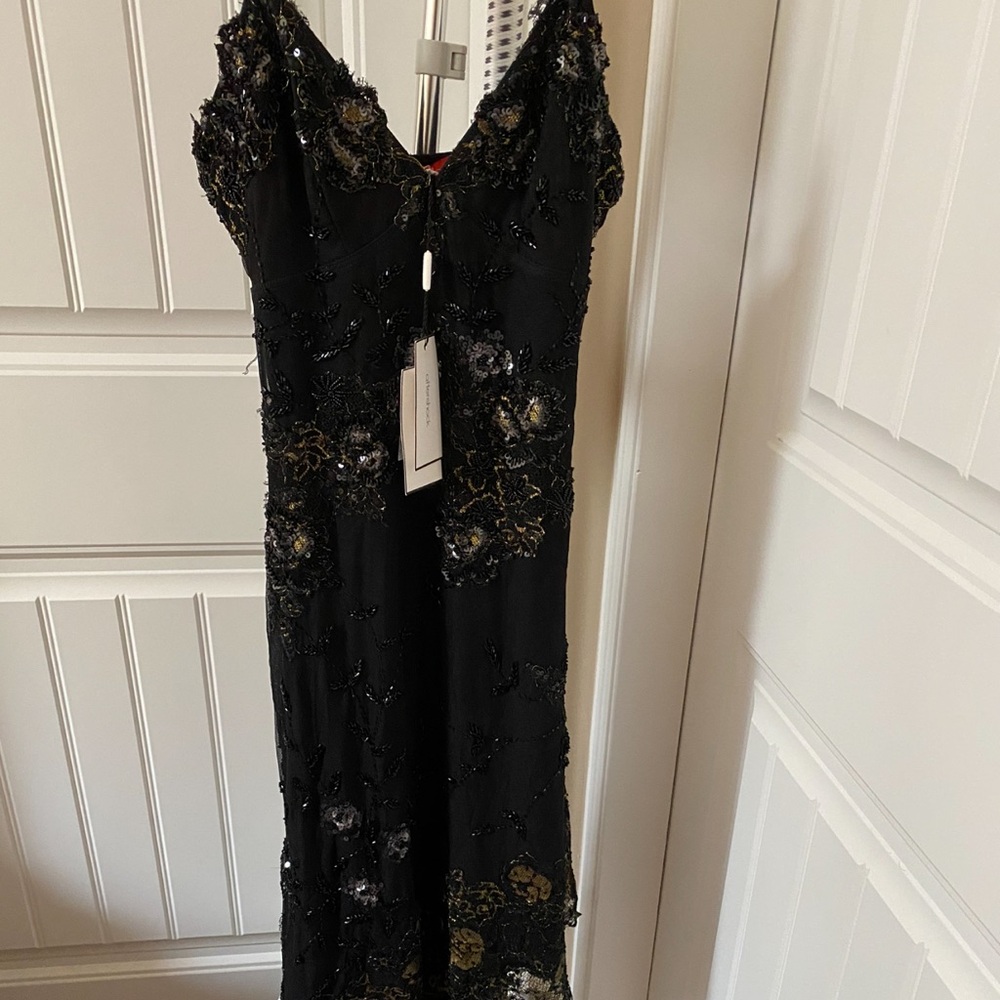 Elegant Black and Gold Dress